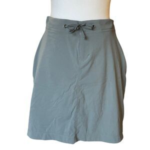 Columbia Skirt Skort Nylon Omni Shade Drawstring Womens Size 4 Gray